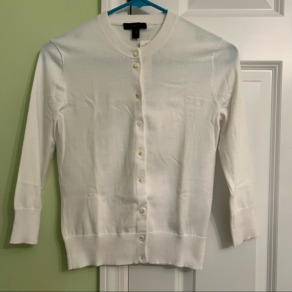 Jcrew white Jackie cardigan
